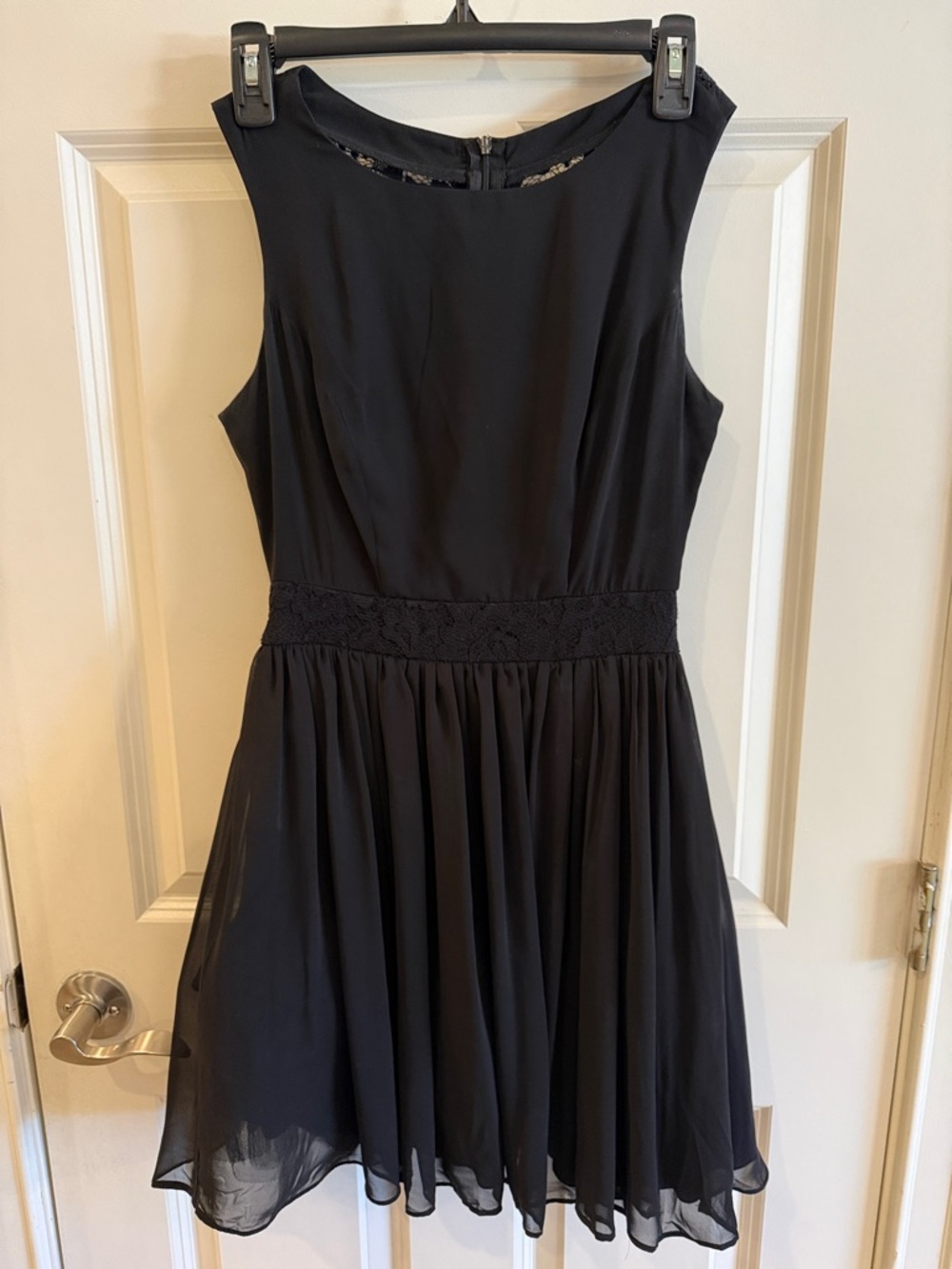 Classic Black Sleeveless Fit & Flare Dress